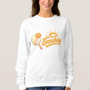 Sweatshirt Service de Soleil Graphique Pastel de Pickleball d