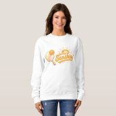 Sweatshirt Service de Soleil Graphique Pastel de Pickleball d (Devant entier)