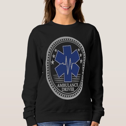 Sweatshirt Service d'urgence des conducteurs d'ambulance (Devant)