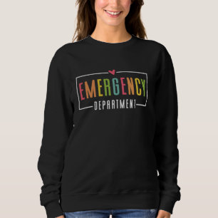 Sweatshirt Service d'urgence Salle d'urgence Santé