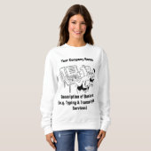Sweatshirt Services de saisie de données de bureau (Devant entier)
