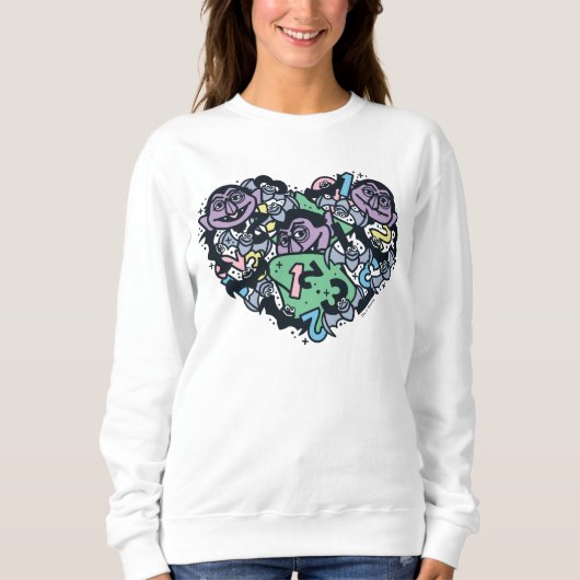 Sweatshirt Sésame Sésame | Comte von Count Doodle Heart (Devant)