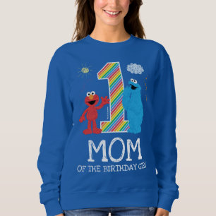 Sweatshirt Sesame Street Rainbow 1er Anniversaire Maman