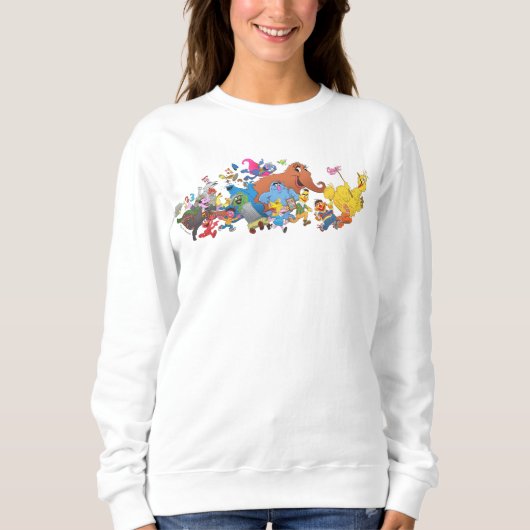 Sweatshirt Sesame Street Run ! Illustration de caractère (Devant)