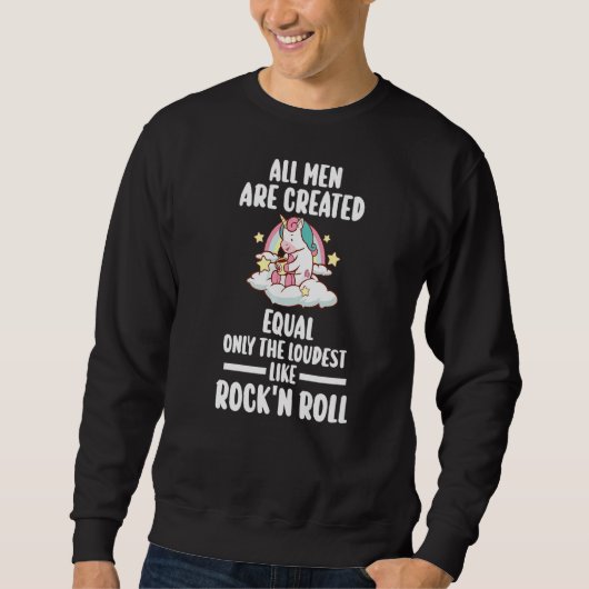 Sweatshirt seul le rock'n'roll le plus bruyant (Devant)