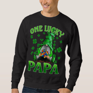 Sweatshirt Seul Lucky Papa Gnomes Autisme St Patrick's Day