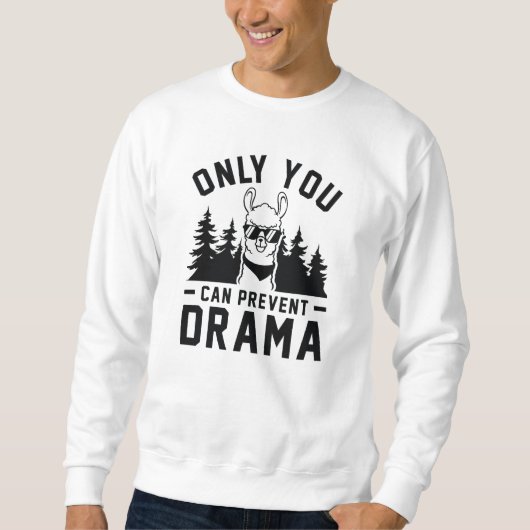 Sweatshirt Seule la prévention du drame (Devant)