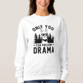 Sweatshirt Seule la prévention du drame (Devant)