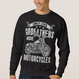 Sweatshirt Seuls les pères Cool font tourner les motocyclette