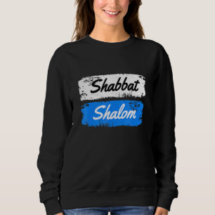 Sweatshirt Shabbat Shalom judaïsme juif Sabbat saluant