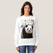Sweatshirt Shakespeare Citation du hameau Panda Bear Womens (Devant entier)