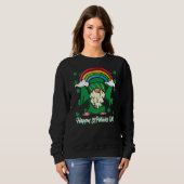 Sweatshirt Shamrock de la Saint Patrick Gnome Shenanigans ave (Devant entier)