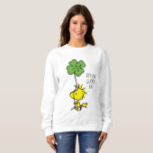 Sweatshirt Shamrock de transport de bois (Devant entier)