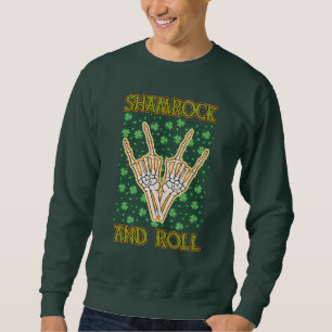 Sweatshirt Shamrock Et Roll St Patrick's Day