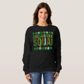 Sweatshirt Shamrock Jour de la Saint Patrick Shenanigans Squa (Devant entier)