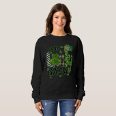 Sweatshirt Shamrock One Lucky Gaga St Patrick's Day (Devant entier)