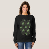 Sweatshirt Shamrock plaid Pattern c Patrick's Day matching co (Devant entier)