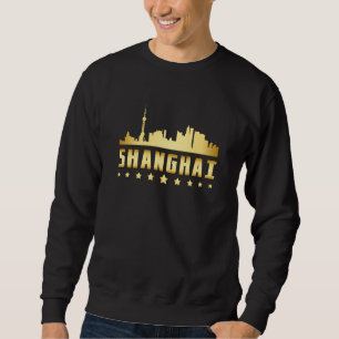 Sweatshirt Shanghai China City Ville Skyline Drôle cadeau
