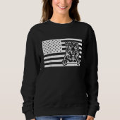 Sweatshirt Shar Pei USA Flag (Devant)