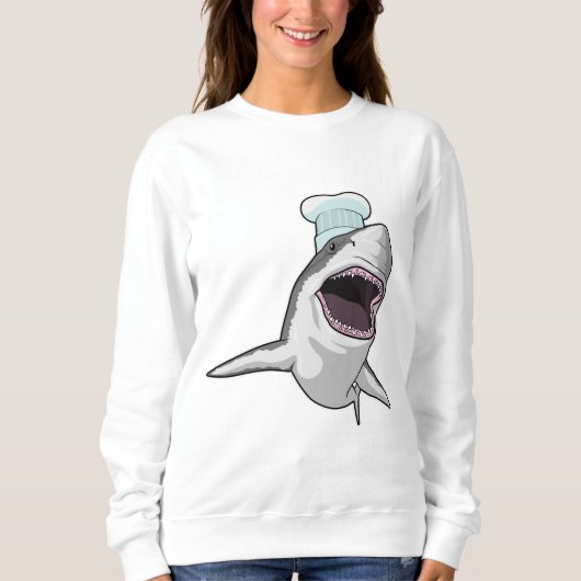 Sweatshirt Shark as Cook (Devant)