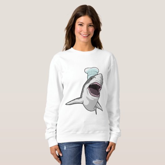 Sweatshirt Shark as Cook (Devant entier)