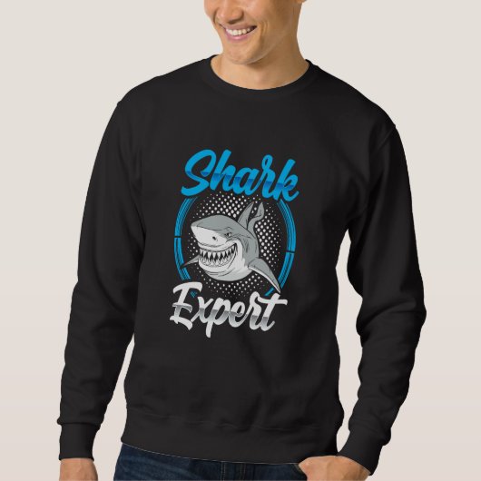 Sweatshirt Shark Expert Sharks Animal Teeth (Devant)