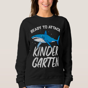 Sweatshirt Shark Kindergarten Pré-k École préscolaire Kinderg