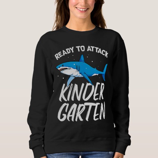 Sweatshirt Shark Kindergarten Pré-k École préscolaire Kinderg (Devant)
