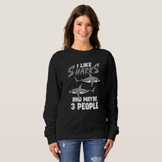 Sweatshirt Shark Ocean Predator Sea Creature (Devant entier)
