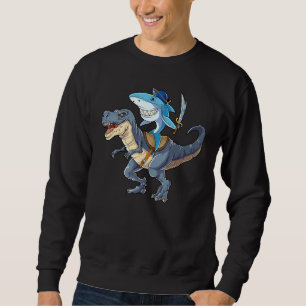 Sweatshirt Shark Pirate Dinosaur T Rex Jawsome Garçons Enfant