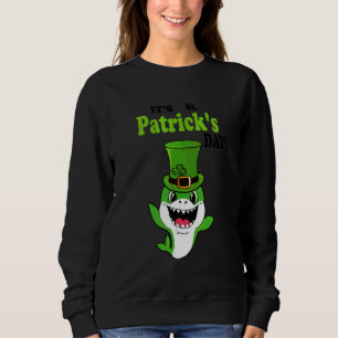 Sweatshirt Shark St Patrick's Day Funny Lucky Shark
