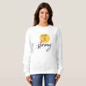 Sweatshirt She Is Strong Cross Graphic T-Shirt (Devant entier)