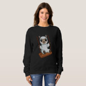 Sweatshirt Sheep Lamb Swinging Playground Cartoon (Devant entier)