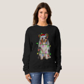Sweatshirt Sheltie Christmas Tree Light Pajama Dog Xmas (Devant entier)