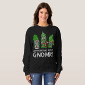 Sweatshirt Shenanigans Avec Mes Gnomies Infirmière St Patrick (Devant entier)