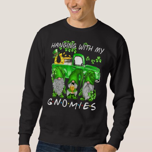 Sweatshirt Shenanigans Avec Mes Gnomies St Patrick S Day Gnom (Devant)