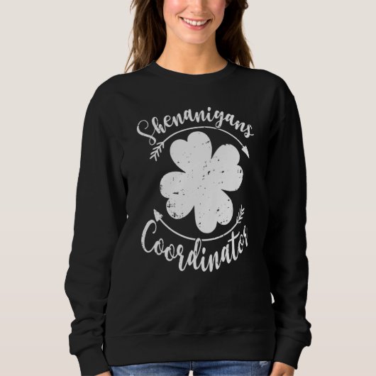 Sweatshirt Shenanigans Coordinator Funny Teacher St Patrick's (Devant)