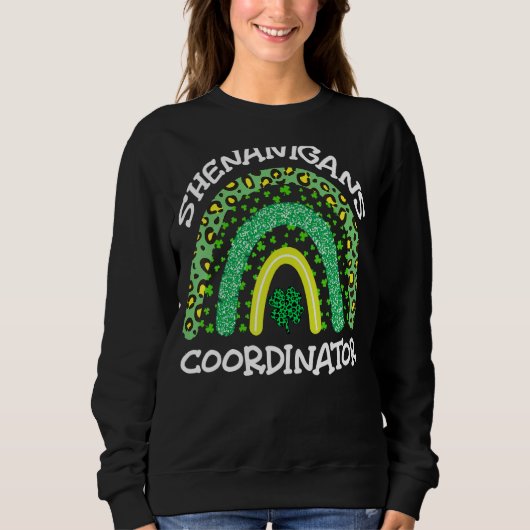 Sweatshirt Shenanigans Coordonnateur Funny Enseignant St Patr (Devant)