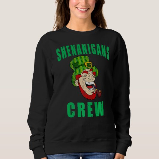 Sweatshirt Shenanigans Crew Saint Patricks Day Leprechaun Sha (Devant)