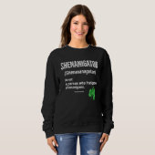 Sweatshirt Shenanigans Definition Tie Dye St. Patrick's Day G (Devant entier)