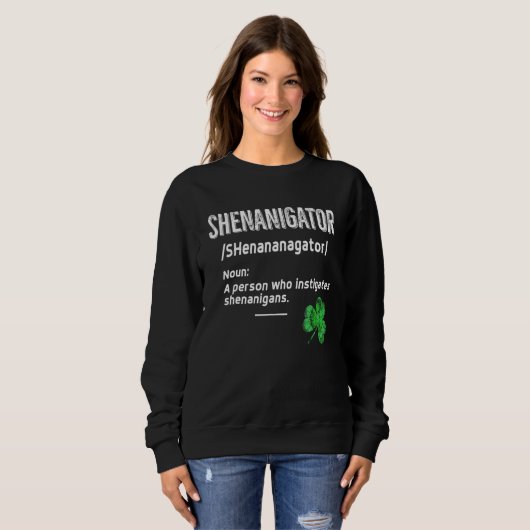 Sweatshirt Shenanigans Definition Tie Dye St. Patrick's Day G (Devant entier)