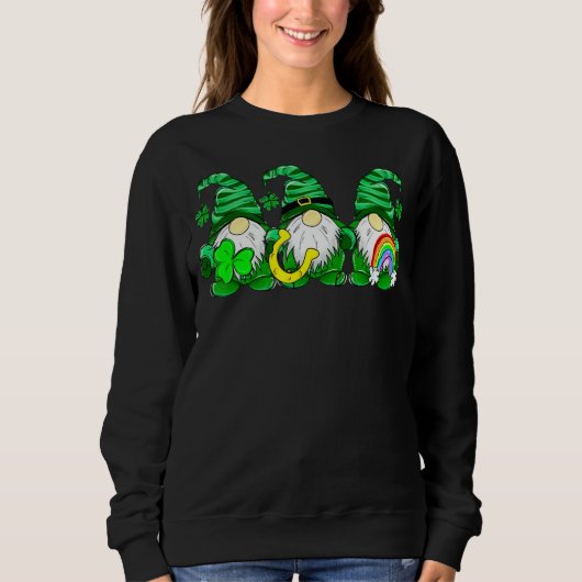 Sweatshirt Shenanigans Gnomes St Patrick S Day Cute Gnome Sh (Devant)