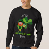 Sweatshirt Shenanigans Leprechaun Shamrock St Patrick’s Day (Devant)