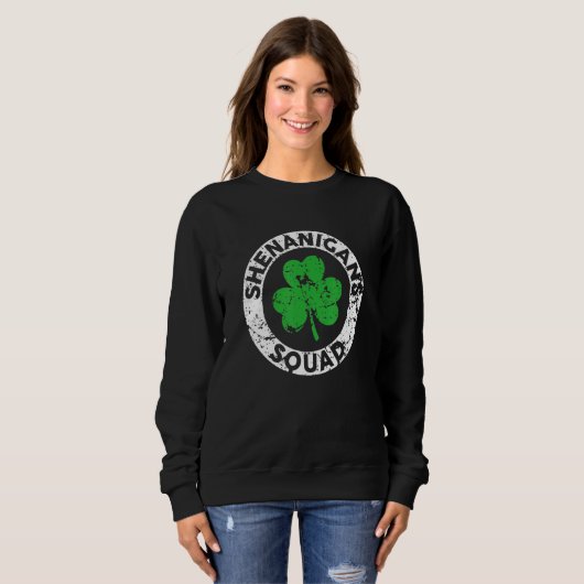 Sweatshirt Shenanigans Squad Funny St Patrick's Day Matching  (Devant entier)
