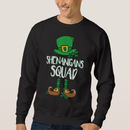 Sweatshirt Shenanigans Squad Irish Funny Saint Patricks Day (Devant)