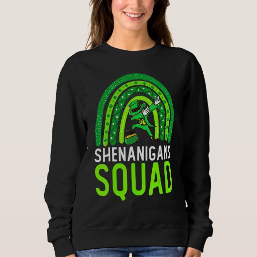 Sweatshirt Shenanigans Squad Irlandais drôle Saint Patrick's (Devant)