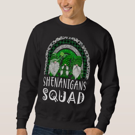 Sweatshirt Shenanigans Squad Jour de la Saint Patrick Gnomes  (Devant)