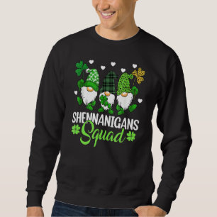 Sweatshirt Shenanigans Squad Jour de la Saint Patrick Gnomes 