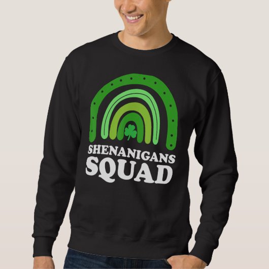 Sweatshirt Shenanigans Squad Jour de la Saint Patrick Gnomes (Devant)
