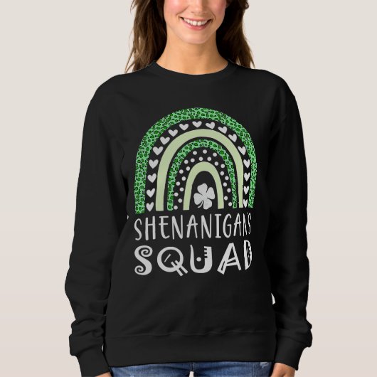 Sweatshirt Shenanigans Squad St Patrick S Day Hommes Femmes E (Devant)
